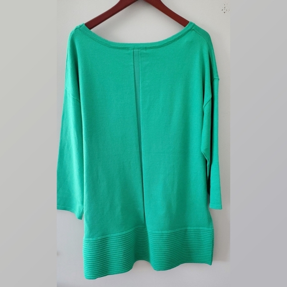 TINT & Shadow Woman Green Tunic Lightweight Style Sweater NWT - Picture 2 of 4